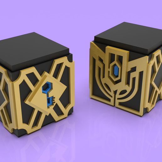 Hextech Box - Gift Box Design for 3D Printing STL Files