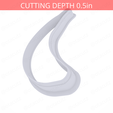 Banana~4.5in-cookiecutter-only2.png Banana Cookie Cutter 4.5in / 11.4cm