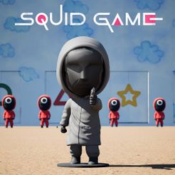 squid-game-figure-1.jpeg Archivo STL JUEGO DEL CALAMAR - LÍDER・Modelo para descargar e imprimir en 3D