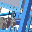 000016.jpg Automatic Pallet Stacker with Roller Conveyor 3D CAD Model