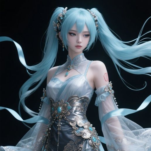 Phantom Miku: Dark Allure Premium 3D Statue