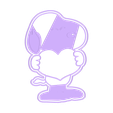 snoopy.stl STL file Snoopy x2 cookie cutter・3D printer model to download