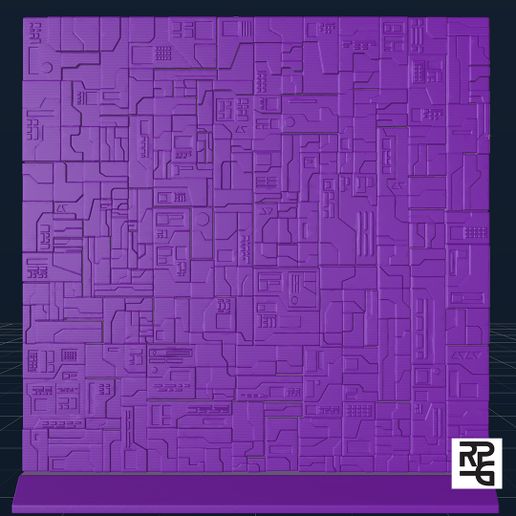 🤖 CYBERTRONIAN WALL BACKGROUND WB-002・ STL File for 3D printing・Cults