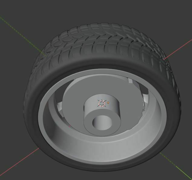 E3.JPG STL file V21C Style wheel set for diecast and RC model 1/64 1/43 1/24 1/18 1/10....・3D printing template to download, BlackBox