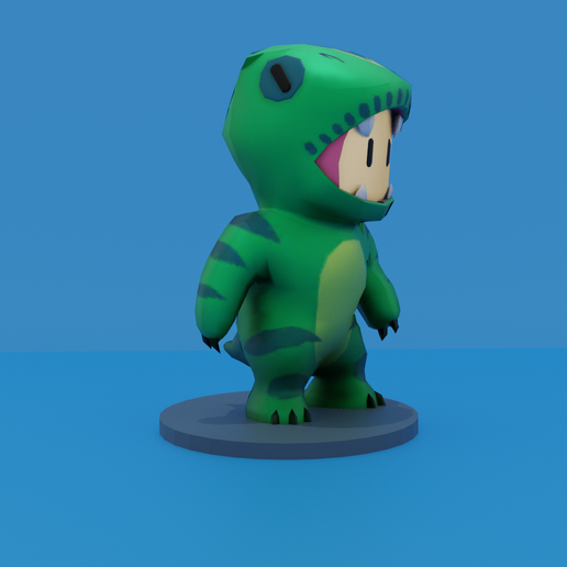 Blue Hungry Dino Hat Roblox T-REX GUY STUMBLE GUYS LOW POLY