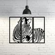 29.Zebra frame.JPG Zebra Frame Wall Sculpture 2D