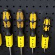 20200325_042845.jpg Wera 932 series slotted screwdriver pegboard mounts - 3.5mm, 4.5mm, 5.5mm, 7.0mm