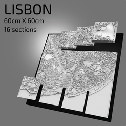 Schermata-2021-11-20-alle-15.55.59.png Fichier STL 3D Lisbon | Digital Files | 3D STL File | Lisbon 3D Map | 3D City Art | 3D Printed Landmark | Model of Lisbon Skyline | 3D Art・Design imprimable en 3D à télécharger