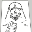 Dark vador.PNG Stencil Darth Vader
