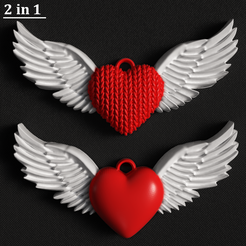 Hearts-1.png winged heart (2in1 knitted and simple models)
