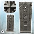 4.jpg Large modern industrial brick tower with access staircase and gothic shaped windows (25) - Modern WW2 WW1 World War Diaroma Wargaming RPG Mini Hobby