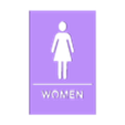 women.stl PACK 12 COMMON SIGNS - WALL DECORATION