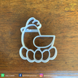 Gallina 1 v1 (2).png Chicken Cookie Cutter