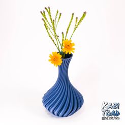 SITHE TOAD PRINTS Twist Vase (Vase No. 4)