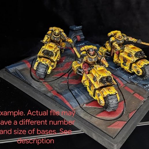 IMG_20200828_224949_2.jpg STL file 40K INDUSTRIAL BASES - TABLEWAR MAGNETIC TRAY INSERT WITH BASES (10x 32MM LEFT TRAY)・3D printable model to download, Z-Axis_Hobbies