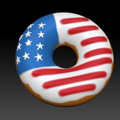 usdonuc.jpg STL file DONUT USA FLAG - MOLD BATH BOMB, SOLID SHAMPOO・3D printer model to download, pachecolilium