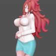13'.jpg ANDROID 21 SEXY STATUE OFFICE GIRL DRAGONBALL ANIME CHARACTER GIRL 3D print model