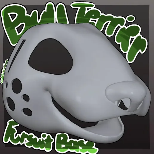 3D Bull Terrier Fursuit Base (STL)