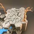IMG_3255.jpg ROCK SET - "HEX" TILES FOR A HIGHLY DETAILED 3D GAME BOARD.