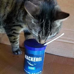 STL file Interactive Cat Food Dispenser 🐱・3D printable design to