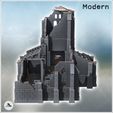 4.jpg Ruined Spanish-style stone church with large corner buttresses and exposed wooden framework (19) - Modern WW2 WW1 World War Diaroma Wargaming RPG Mini Hobby