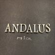 IMG_7611.jpg ANDALUS font uppercase 3D letters STL file