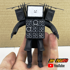 Tv-Man3.png Archivo STL Titan Tv Man (Mejorado) Inodoro Skibidi. Escultura Titán・Plan imprimible en 3D para descargar