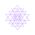 sri_yantra.stl Sacred geometry and alchemy symbol Sri Yantra
