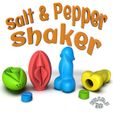 dickyPussySaltShaker.258.jpg STL-Datei Salz- und Pfefferstreuer・3D-druckbare Vorlage zum herunterladen