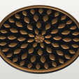mandala-relief-panel-150mm-5-reverse.png Lotus Mandala Relief Panel 150mm - Trivet and Wall Medallion