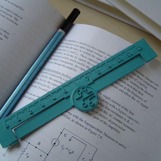 circuit_1.jpg Download STL file Bookmark Ruler Print in Place with Circuit Icon | Vtau Design • 3D printer model, VtauDesign