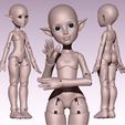 1.jpg Stacy - STL 3D Kit Printed Ball Jointed Doll Base - PLA filament /SLA Resin Compatible files