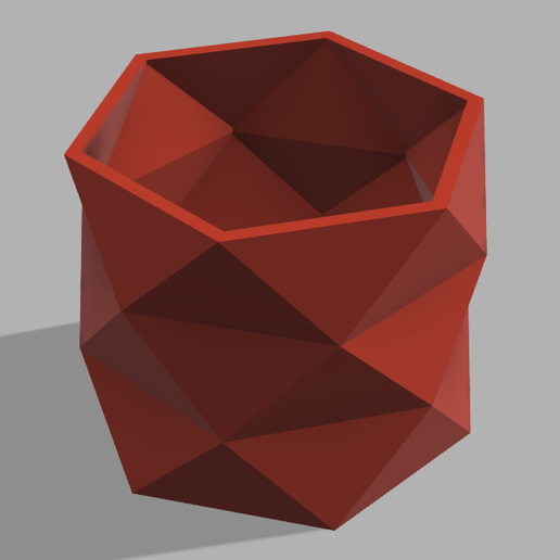 Modern desk pen holder 3D model