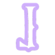 L_Ucase.stl Merlina - alphabet font - cookie cutter