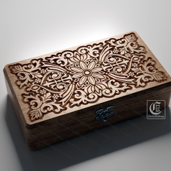 fj eShlexte=leciholl pee Fichier 3D V-Carved Rectangular Jewelry Box 2- Fichiers pour CNC et imprimante 3D・Design pour impression 3D à télécharger, Chris3DShop