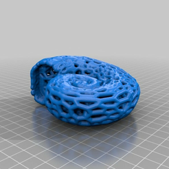 Messy_Voronoi_shell.png Free STL file Voronoi Shell・3D printing template to download, Lockheart