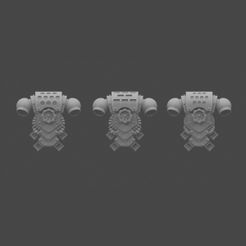 mkIV_bp.jpg Free STL file Rebellion Truescale Heresy backpacks・3D printer model to download