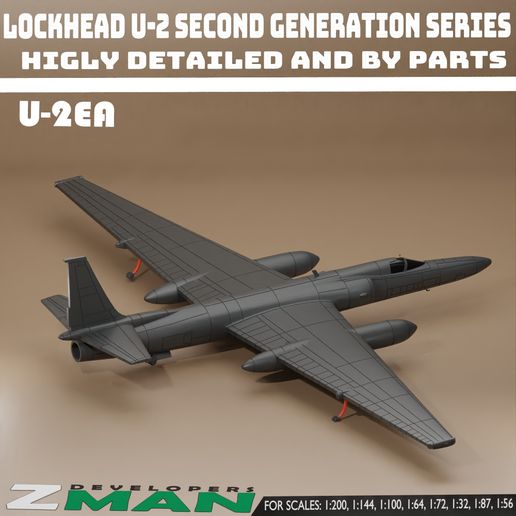 LOCKHEAD U-2EA LADY DRAGON (2 IN 1) V15 3D model