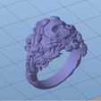 vintage-skull-ring-3d-model-for-3d-printing-3d-model-obj-stl (5).jpg STL file Vintage Ring・3D printable model to download