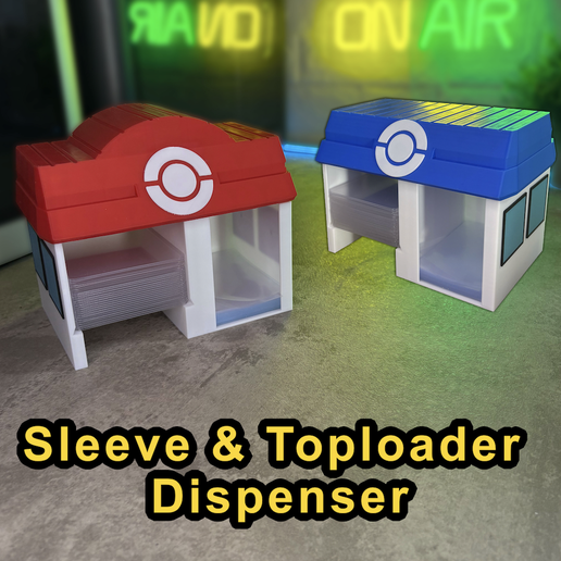 PokeCardMart Lite - Sleeve & Toploader Dispenser .3mf File