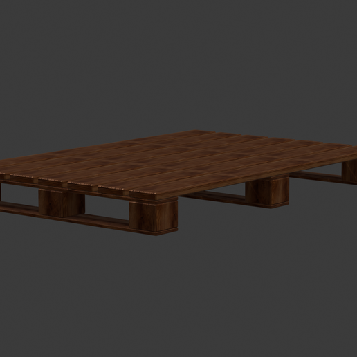 Euro Pallet Bundle - 3 Styles - Warehouse & Garage Diorama Accessory 3D model