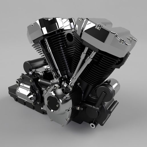 🏍️ Milwaukee M8 engine 3d model・ OBJ File for 3D printing・Cults