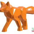 Polygon-Walking-Fox-18.jpg Polygon Walking Fox 3D printable model