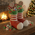 ef193b68-726c-4309-b5c2-93ecf9a2e5ce.png Christmas Stocking Candy Holder - Hanging or Table Decor