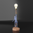 4.png DREAMY GIRL WITH LAMP - BANKSY INSPIRED - (EASY TO PRINT)