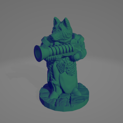 Canid-Fusilier.png STL file Canid Musket Warrior・3D printing design to download