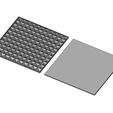 3D-P1-04.JPG Geometrical Square Diamond pattern panel 3D print model