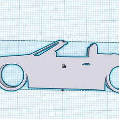 Web-capture_22-11-2023_175342_www.tinkercad.com.jpeg Porte-clés Porsche Boxter 987 Silhouette