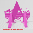 Frame-Support-for-the-Big-Letter-Design-Set-up-B.png Letter R (Table Top Design)  with Small Name Insert
