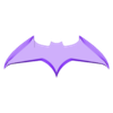 batarang half STL.stl DCEU - Batman batarang 3D model